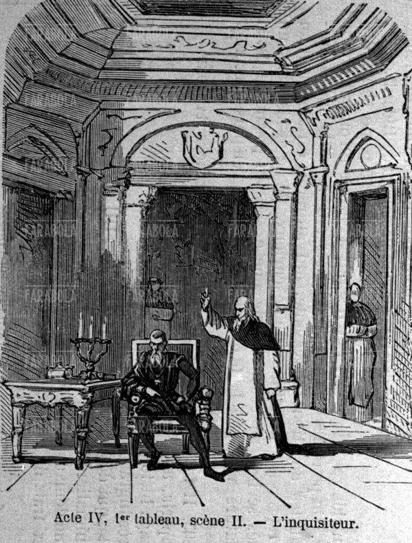 Scena dell'opera Don Carlos di Giuseppe Verdi, XIX secolo