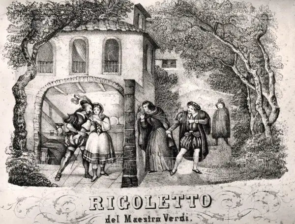 Scena dell'opera Rigoletto di Giuseppe Verdi, XIX secolo