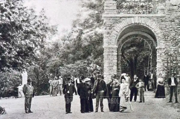 Giuseppe Verdi alle terme con un gruppo di amici, Montecatini Terme, 1898