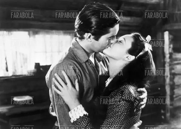 Tyrone Power e Linda Darnell in una scena del film Brigham Young, 1940