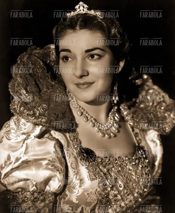 Maria Callas nel ruolo di Elvira, Opera I puritani, Teatro La Fenice, Venezia, 1949