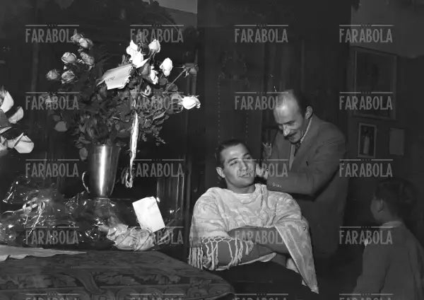 Matrimonio tra Tiberio Mitri e Fulvia Franco, 1950