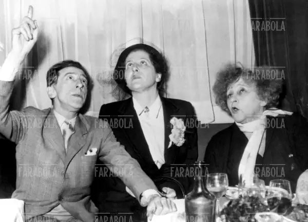 Colette, Jean Cocteau e la signora Bidault al Grand VÈfour, Francia, anni 50