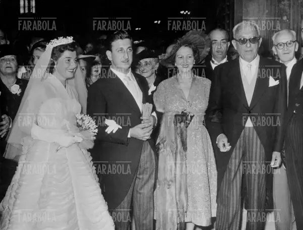 Ercole Lauro ed Elena d'Aragona, Matrimonio di Ercole Lauro, Napoli, anni 50