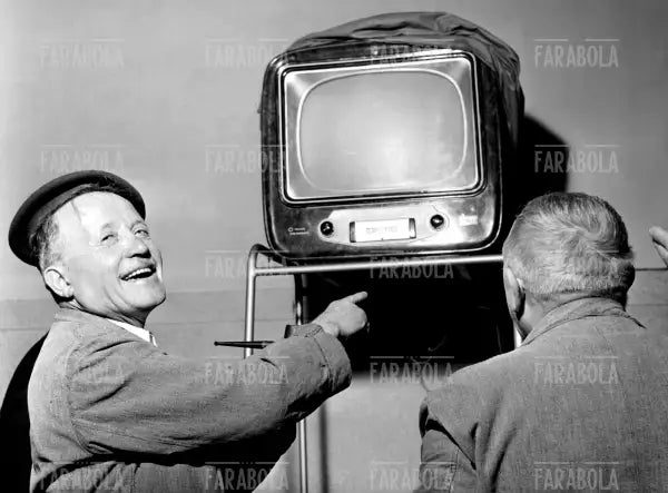 Televisore nel Pio Albergo Trivulzio, Milano, anni 50