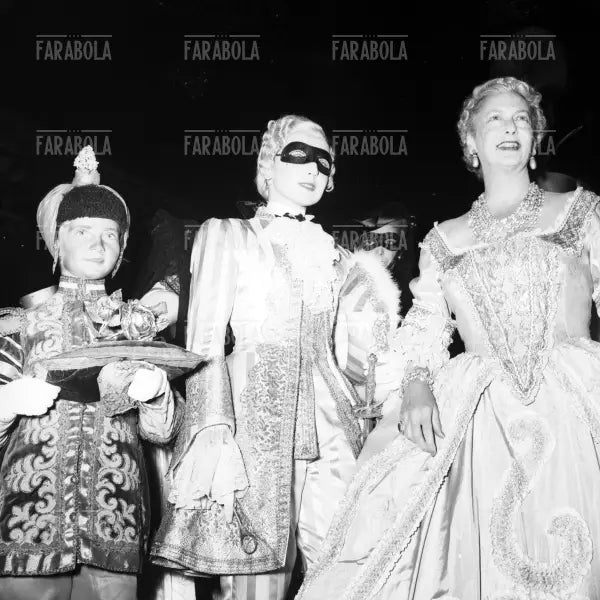 La signora Branca al Bal Oriental a Palazzo Labia, Venezia, 1951