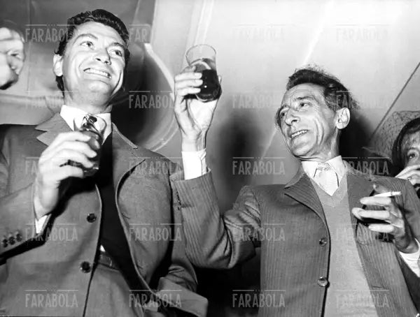 Jean Marais e Jean Cocteau, Prima del film Orfeo, Roma, 1951