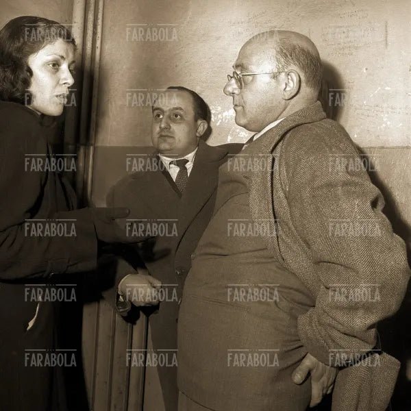 Rina Fort e gli avvocati, processo per il Delitto di Via San Gregorio, Bologna, 1952