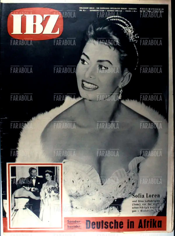 Sophia Loren, Copertina di Illustrierte Berliner Zeitschrift, 1954