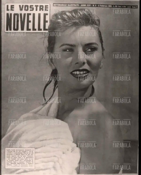Sophia Loren, Copertina di Le Vostre Novelle, 1955
