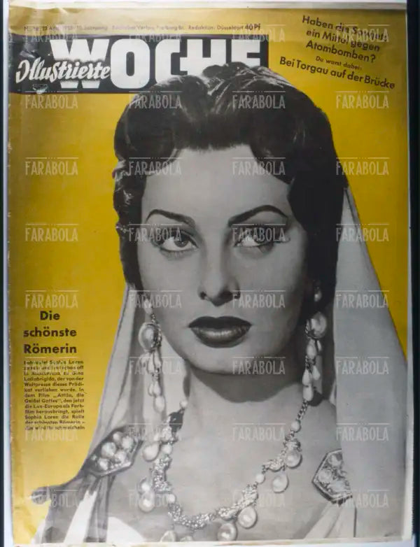 Sophia Loren, Copertina di Woche Illustrierte, 1955