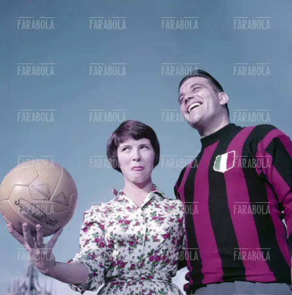 Delia Scala e Gunnar Nordahl, Milano, 1955