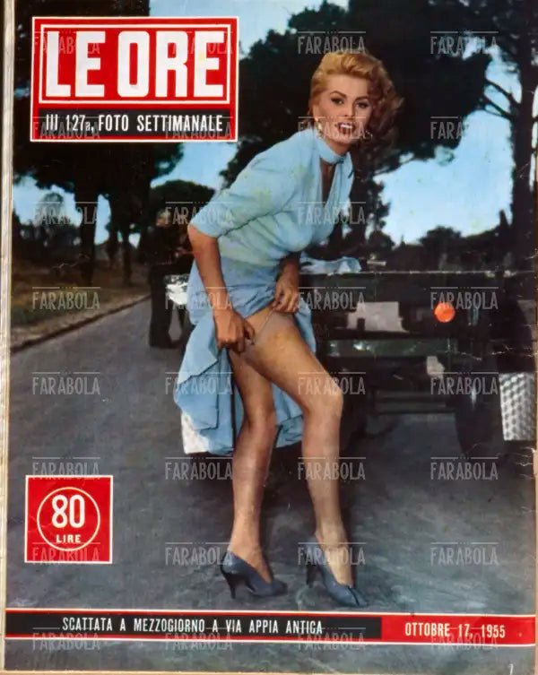 Sophia Loren, Copertina di Le Ore, 1955