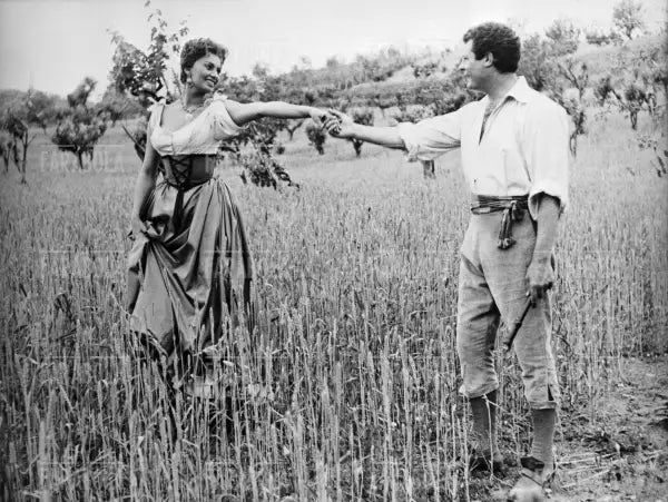 Sophia Loren e Marcello Mastroianni, Film La bella mugnaia, 1955