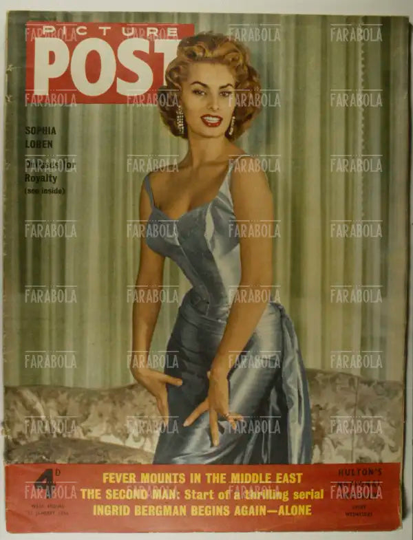 Sophia Loren, Copertina di Picture Post, 1956