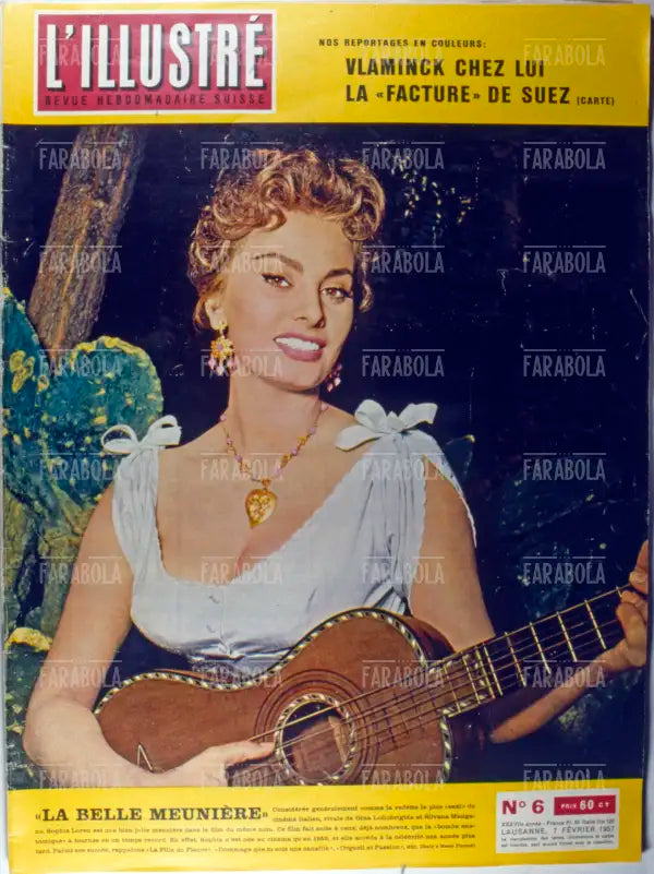 Sophia Loren, Copertina di L'Illustré, 1957