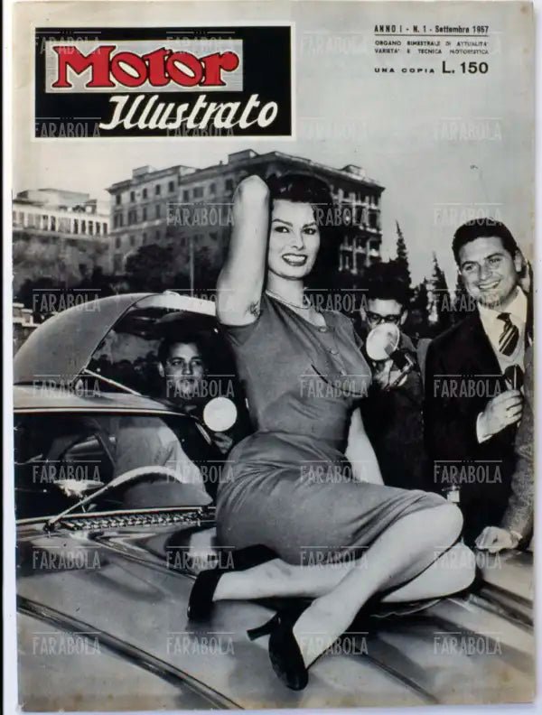 Sophia Loren, Copertina di Motor Illustrato, 1957
