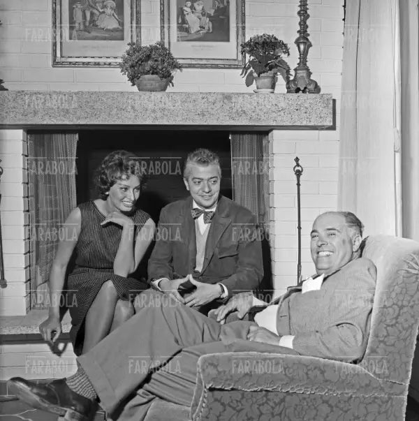 Sophia Loren e Carlo Ponti intervistati da Domenico Porzio, B¸rgenstock, 1958