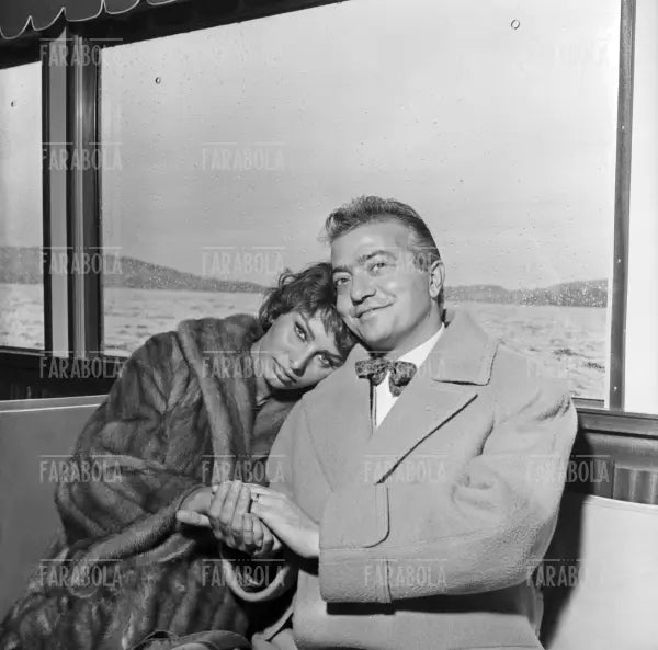 Sophia Loren e Domenico Porzio, B¸rgenstock, 1958