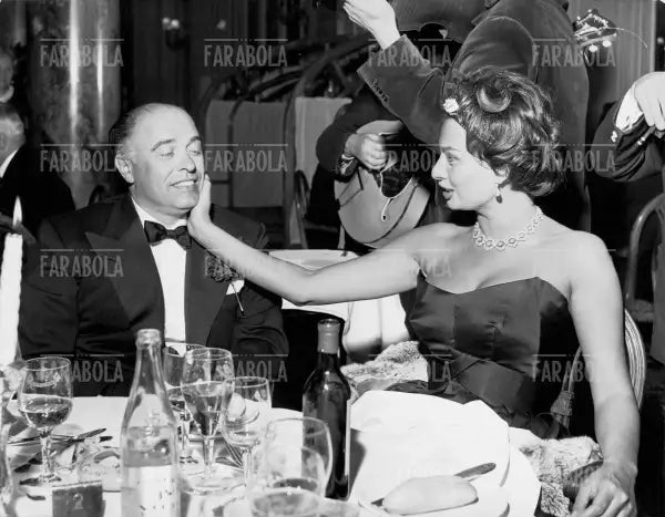 Sophia Loren e il marito Carlo Ponti, Festival di Cannes, 1958