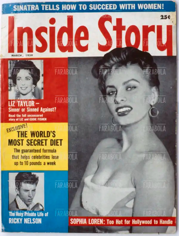Sophia Loren, Copertina di Inside Story, 1959