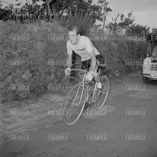 Charly Gaul alla cronoscalata del Vesuvio, Giro d'Italia, 1959