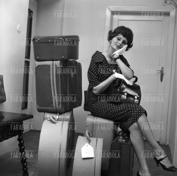 Sophia Loren durante le riprese del film Olympia, Vienna, 1959