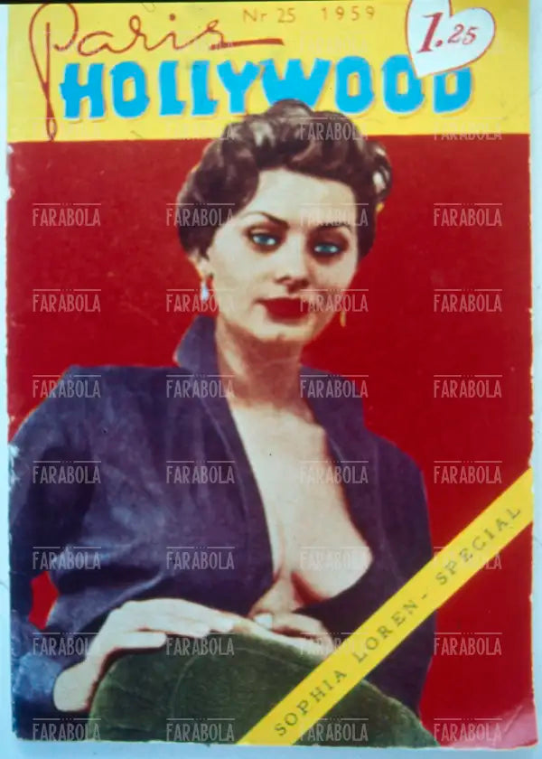 Sophia Loren, Copertina di Paris Hollywood, 1959