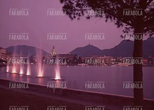 Il lago e la città di Como, anni 60
