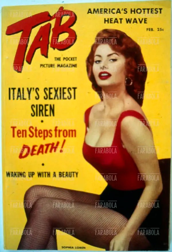 Sophia Loren, Copertina di Tab, anni 60