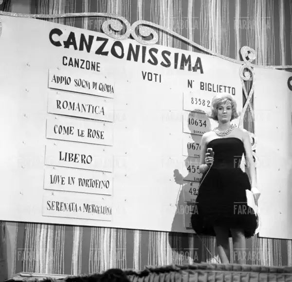 Lilli Lembo, finale di Canzonissima, Vicenza, 1961