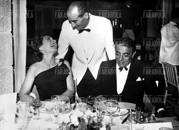 Aristotele Onassis e Maria Callas sullo yacht Christina, Palma di Maiorca, 1961
