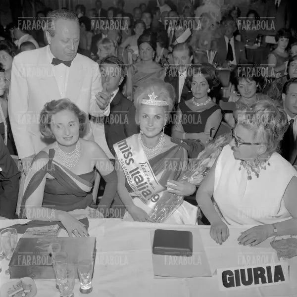 Dino Villani, Biki, Franca Cattaneo e Germana Maracelli, Miss Italia 1961
