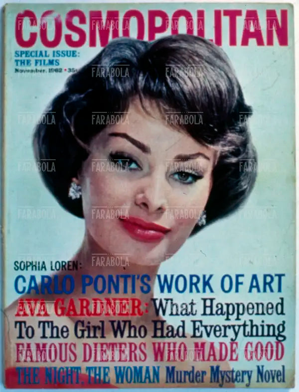 Sophia Loren, Copertina di Cosmopolitan, 1962