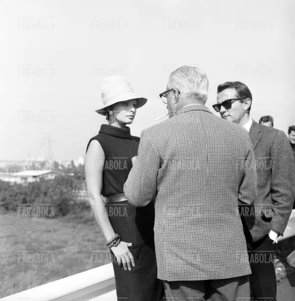 Sophia Loren e Vittorio De Sica sul set, Film Ieri, oggi, domani, Milano, 1963