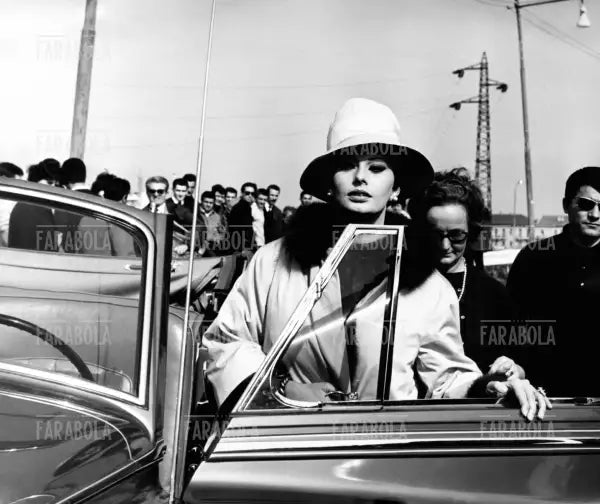 Sophia Loren sul set, Film Ieri, oggi, domani, Milano, 1963