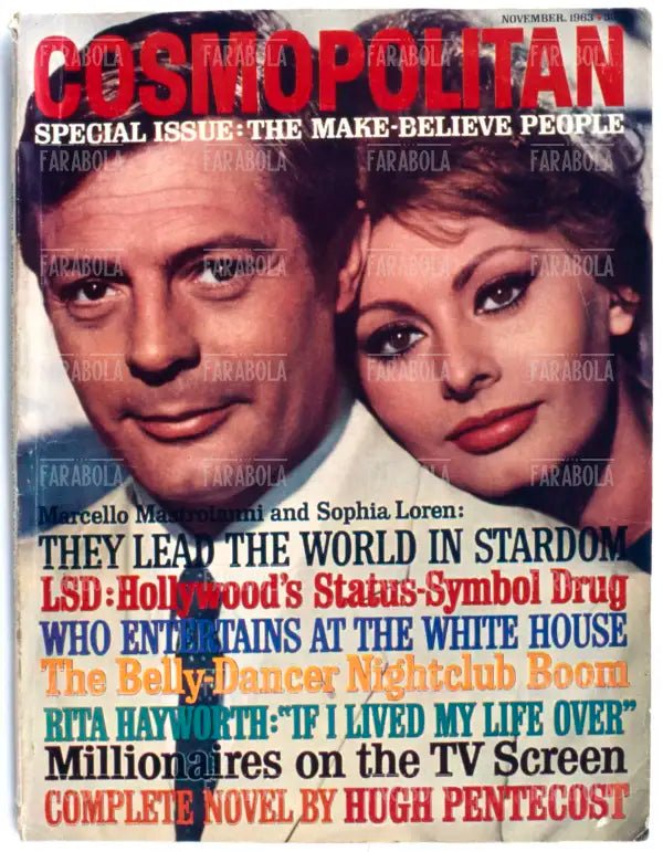 Sophia Loren e Marcello Mastroianni, Copertina di Cosmopolitan, 1963