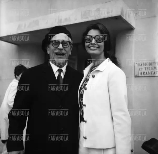 Sophia Loren e Mario Soldati, Festival di Cannes, 1966