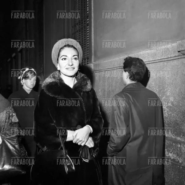 Maria Callas a Milano per rinnovare il guardaroba, Milano, 1966