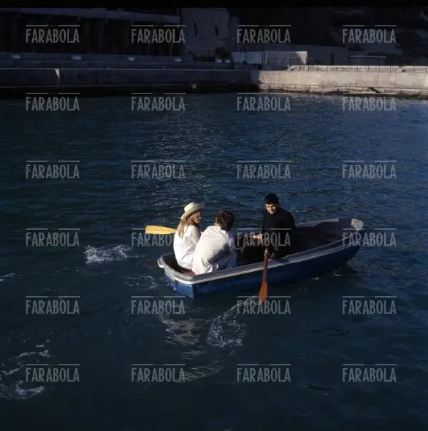 Mick Jagger e Marianne Faithfull in barca, Festival di Sanremo, 1967