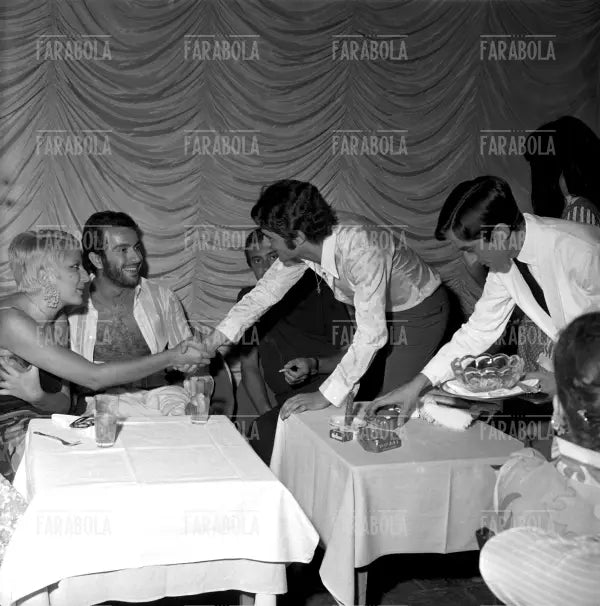 Fausto Leali, Mina e Augusto Martelli alla Bussola, Versilia, 1967