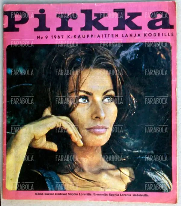 Sophia Loren, Copertina di Pirkka, 1967