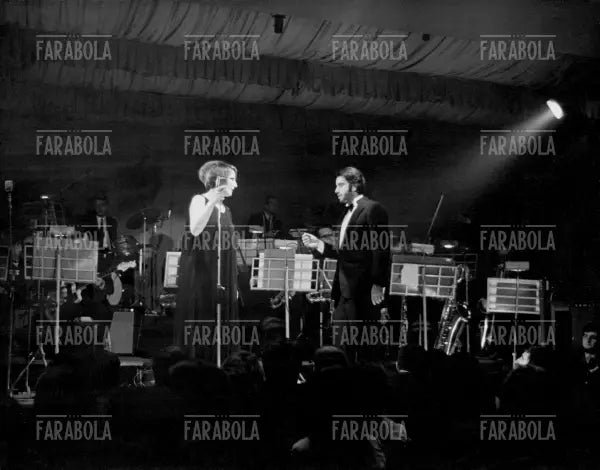 Mina e Augusto Martelli alla Bussola, Viareggio, 1968