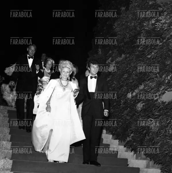 Rosemarie Kanzler e Tony Renis, party di Antenor Patiño, Lisbona, 1968