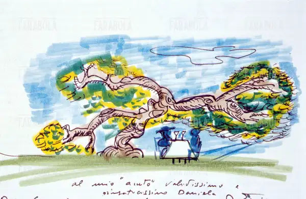 Disegno di Federico Fellini