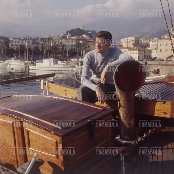 Sergio Endrigo in barca, anni 70