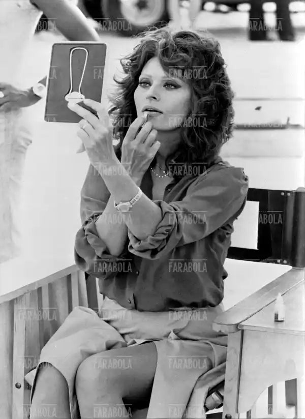 Sophia Loren sul set, Film Bocca da fuoco, Santa Lucia, 1978