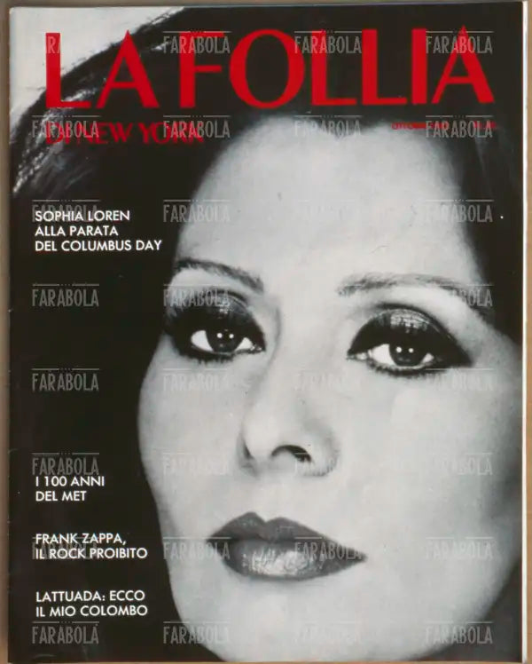 Sophia Loren, Copertina di La Follia di New York, 1983