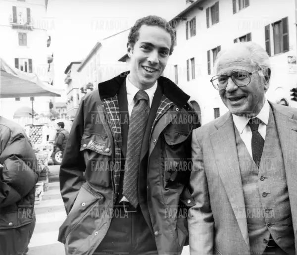 Antonio Maccanico e il figlio, Milano, 1996
