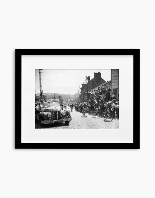 Tappa Rouen-Roubaix, Tour de France 1952 — stampa fine art con cornice nera
